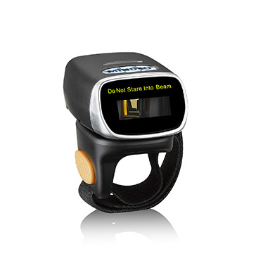 Barcode Scanner Wireless - Mindeo CR40-1D Mini Laser Scanner Ring