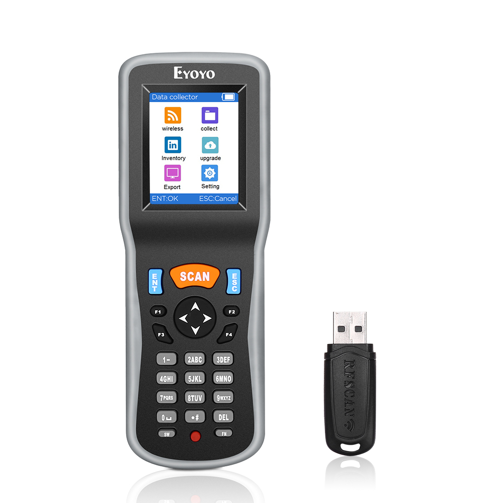 Barcode Scanner Wireless - Eyoyo 1D Wireless Barcode Scanner Handheld