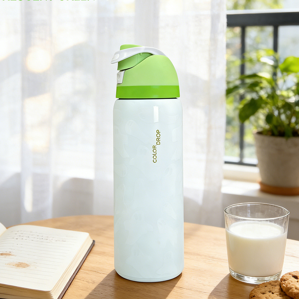 Smart Water Bottle Tracker - Owalaa White Checkered Insulated Water Bottle