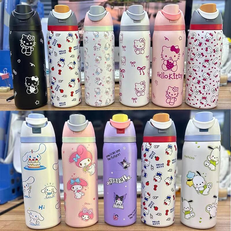 Smart Water Bottle Tracker - 550Ml Hello Kitty Sanrio Peripheral 304