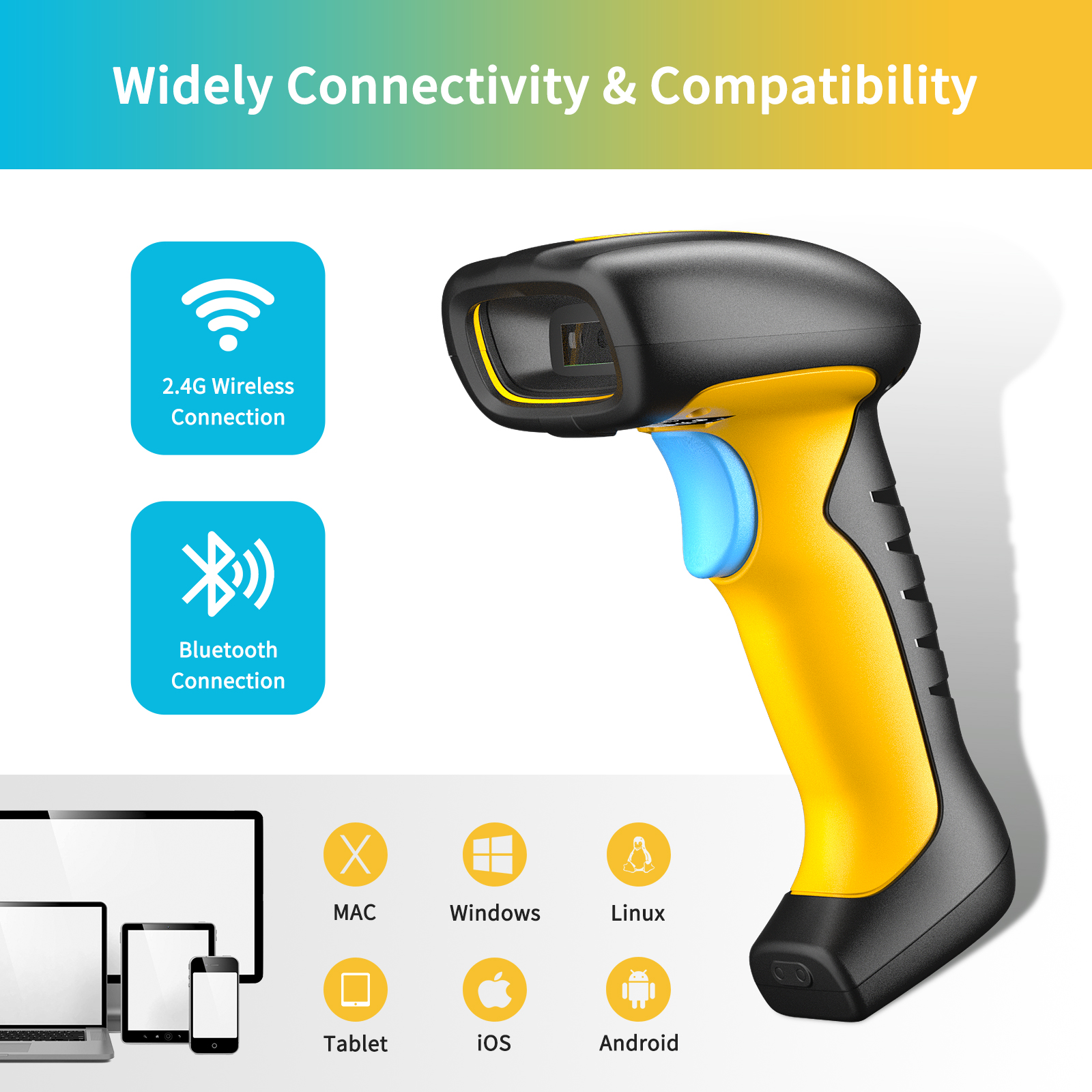 NETUM Upgraded QR Industrial B – Barcode Scanner Wireless recenzja i cena