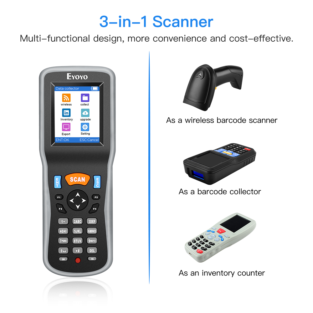 Eyoyo 1D Wireless Barcode Scan – Barcode Scanner Wireless recenzja i cena