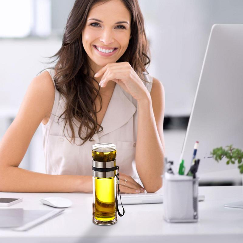 Glass Tea Infuser Bottle Leak- – Smart Water Bottle Tracker recenzja i cena