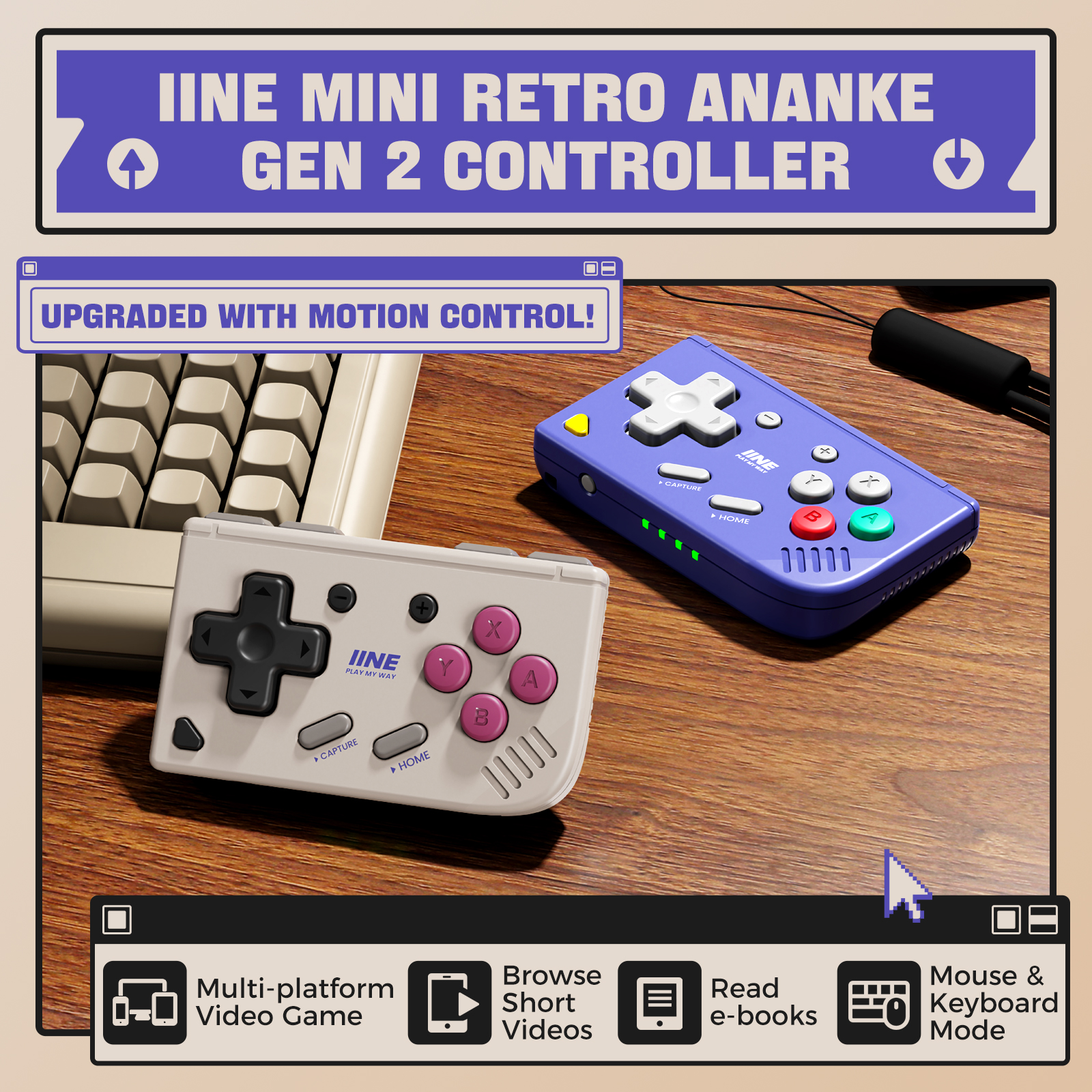 IINE Mini Retro Ananke Gen 2 G – Retro Game Controller Usb recenzja i cena