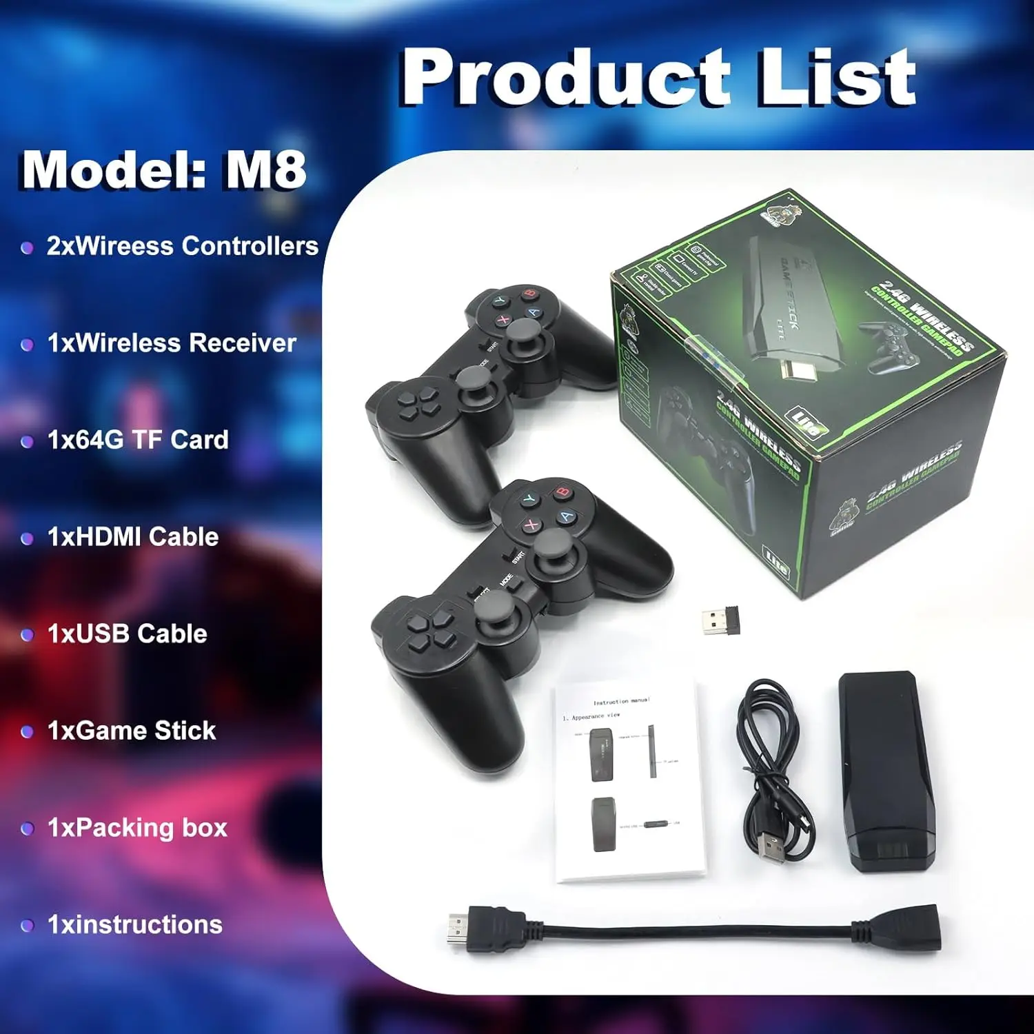 M8 Retro Gaming Stick with 9 S – Retro Game Controller Usb recenzja i cena