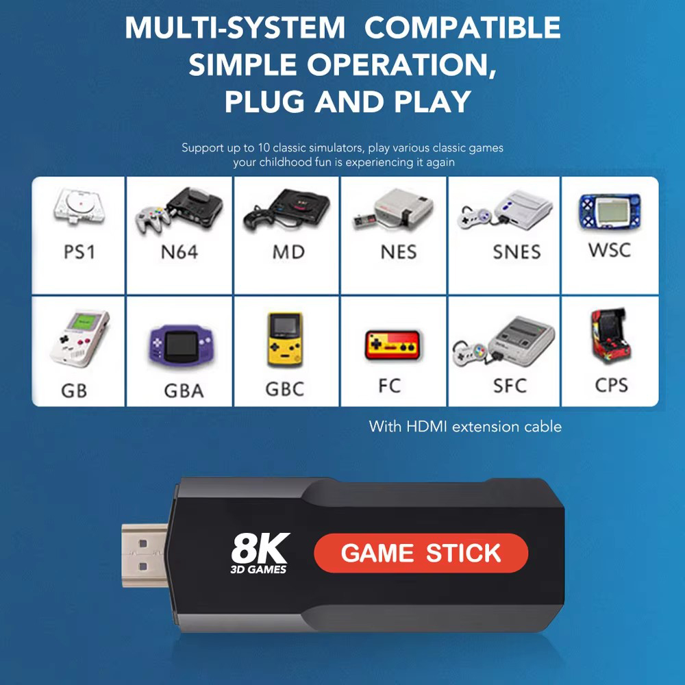 X2 Game Stick HD 4K 8K 3D Cons – Retro Game Controller Usb recenzja i cena