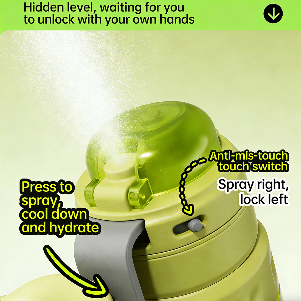750ML Portable Mist Spray Wate – Smart Water Bottle Tracker recenzja i cena