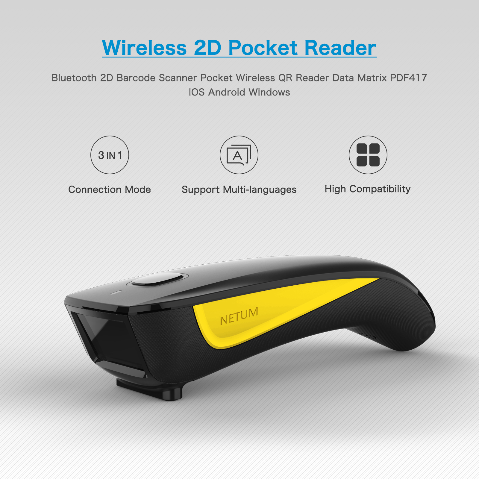 NETUM C750 Serie Bluetooth Wir – Barcode Scanner Wireless recenzja i cena
