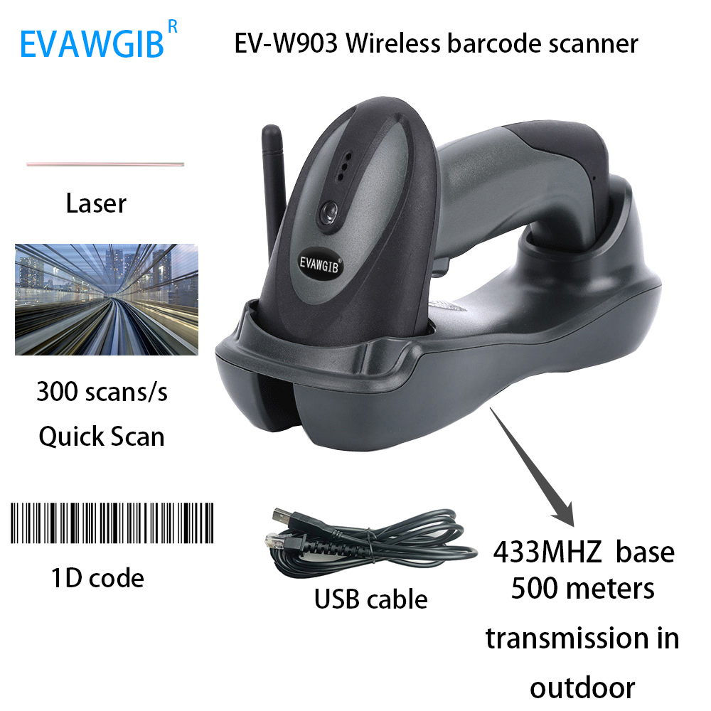 500m Long Transmission Distanc – Barcode Scanner Wireless recenzja i cena